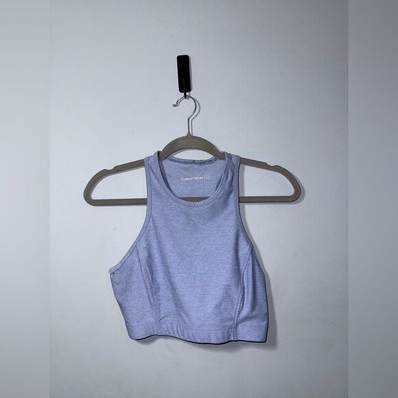 Outdoor Voices Women’s  Lilac Athena Crop Top Size M EUC Activewear Athleisure - Picture 2 of 9